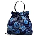 Louis Vuitton Noefull MM Monogram Ikat Flower Tote Bag in Grand Blue