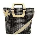 Borsa tote Chanel con charm a quadrifoglio in tela n. 9 (2004-2005)