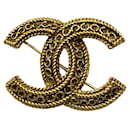 Chanel Coco Mark Gold Brooch