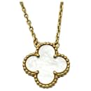 Pendentif Alhambra Van Cleef & Arpels en or jaune 18K avec nacre