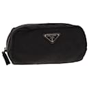 PRADA Pouch Nylon Black Auth 78608 - Prada