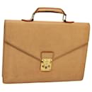 LOUIS VUITTON Epi Serviette Conseiller Mallette Beige M54429 LV Auth 78690 - Louis Vuitton