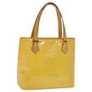 LOUIS VUITTON Monogram Vernis Houston Handtasche Limone Gelb M91055 LV Auth 77046 - Louis Vuitton