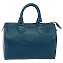 LOUIS VUITTON Epi Speedy 25 Handtasche Toledo Blau M43015 LV Auth 78936 - Louis Vuitton