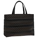 CELINE Macadam Canvas Tote Bag PVC Black Auth 78829 - Céline