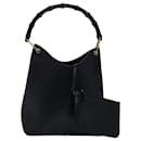 Borsa a mano in pelle nera GUCCI 001 1553 1880 Auth ep4589 - Gucci