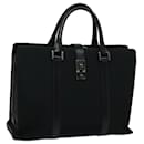 GUCCI Hand Bag Canvas Black 114262 Auth 74889 - Gucci