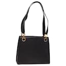 Gancini Tote Bag aus schwarzem Leder Auth 78768 von Salvatore Ferragamo