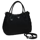 PRADA Bolso de Hombro de Nylon 2 vías Negro Auth ki4556 - Prada