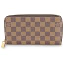 Portefeuille Zippy en toile Damier Ebene Louis Vuitton