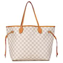 Louis Vuitton Neverfull MM Damier Azur Bianco