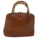 GUCCI Bamboo Handtasche aus braunem Leder 000 1274 0290 Auth 79612 - Gucci