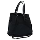 CHANEL Tote Bag Canvas Black CC Auth bs14726 - Chanel