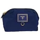 PRADA Pouch Nylon Blue Auth 78232 - Prada