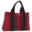 HERMES Toroca Horizontal PM Hand Bag Canvas Red Auth yt1000 - Hermès