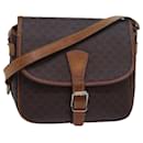 CELINE Macadam Canvas Shoulder Bag PVC Leather Brown Auth bs15468 - Céline