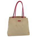 Bolsa de ombro em lona Macadam CELINE bege Auth 78082 - Céline