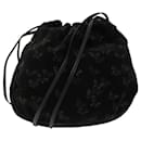 BOTTEGA VENETA Shoulder Bag Suede Black Auth yk13126 - Autre Marque