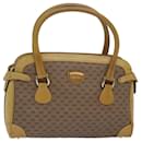 Bolsa de mão Micro GG Supreme em PVC couro bege 000 106 1325 Auth 79521 - Gucci