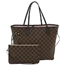 LOUIS VUITTON Tote Bag Neverfull MM Damier Ebene N51105 LV Auth 68787SA - Louis Vuitton