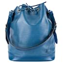 Sac Noe Grande en cuir Epi bleu Louis Vuitton