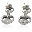 Boucles d'oreilles Gucci Love Britt en forme de cœur en argent sterling