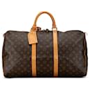 Louis Vuitton Brown Monogram Keepall 50