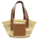 Braune kleine Rattan-Tote von LOEWE - Loewe