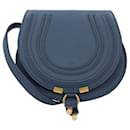 Chloé Small Marcie Saddle Bag Blue