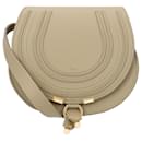 Chloé Marcie Kleine Satteltasche Beige