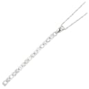 Collier en or blanc K18WG avec strass en excellent état - & Other Stories