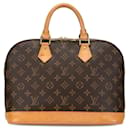 Borsa a mano Louis Vuitton Monogram Alma PM M51130 in pelle PVC marrone in ottime condizioni