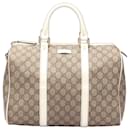 Gucci GG Supreme Joy Boston Bag Canvas Handbag 193608 in Very Good Condition