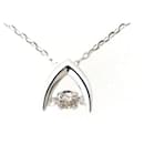 K18WG Diamond Dancing Stone Necklace in Great Condition - & Other Stories