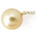 K18YG Yellow Gold Golden Pearl Diamond Pendant in Great Condition - & Other Stories