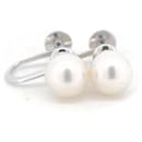 Boucles d'oreilles Polara Pearl 8,0 mm en or blanc K14 à clip en très bon état - & Other Stories