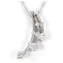 PT950 PT850 Platinum Diamond Necklace in Excellent Condition - & Other Stories