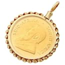 Pendentif pièce d'or Krugerrand d'un quart d'once en K22YG / K18YG, Gold, Pour les femmes en excellente condition - & Other Stories