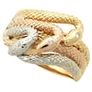 No-brand Snake-Motif Ring in K18YG/K18PG/Pt900 with 0.04ct Diamond, Size 24, Gold, for Men in Excellent Condition - & Other Stories