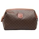 Celine Macadam PVC Cosmetic Pouch Brown in Good Condition - Céline