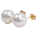 Boucles d'oreilles en perles en or jaune K18 1,8 g en excellent état - & Other Stories