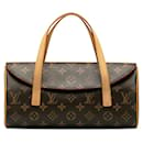 Bolso de mano Louis Vuitton Monogram Sonatine M51902 de cuero PVC marrón en excelente estado