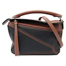 Borsa a tracolla in pelle Loewe Mini Leather Puzzle A510U95X14 in ottime condizioni