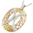 K18 Yellow/White/Pink Gold Diamond (0.36ct) Necklace for Women in Excellent Condition - & Other Stories