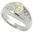 Pt900 Platinum and K18 Yellow Gold 1.143ct-Diamond Ring, Size 13 - Light Yellow, over 1 Carat in Excellent Condition - & Other Stories