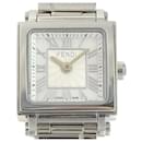 Fendi Cuadro Mini Ladies Quartz Watch, Silver Stainless Steel, Secondhand in Great Condition