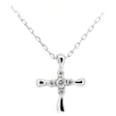 Collier en diamant motif croix PT850 en excellent état - & Other Stories