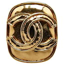 Chanel Vintage Coco Mark Brooch Gold Plated in Very Good Condition