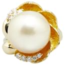 K18YG Yellow Gold Pearl Ring 13.4mm 0.21ct Diamond in Excellent Condition - & Other Stories