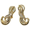 K18YG Yellow Gold Diamond Earrings Clip/Stud in Excellent Condition - & Other Stories